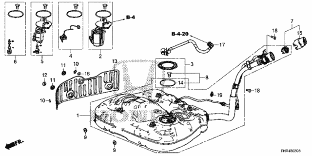 Fuel Tank (KA/KC) for 2021 Honda Odyssey #0