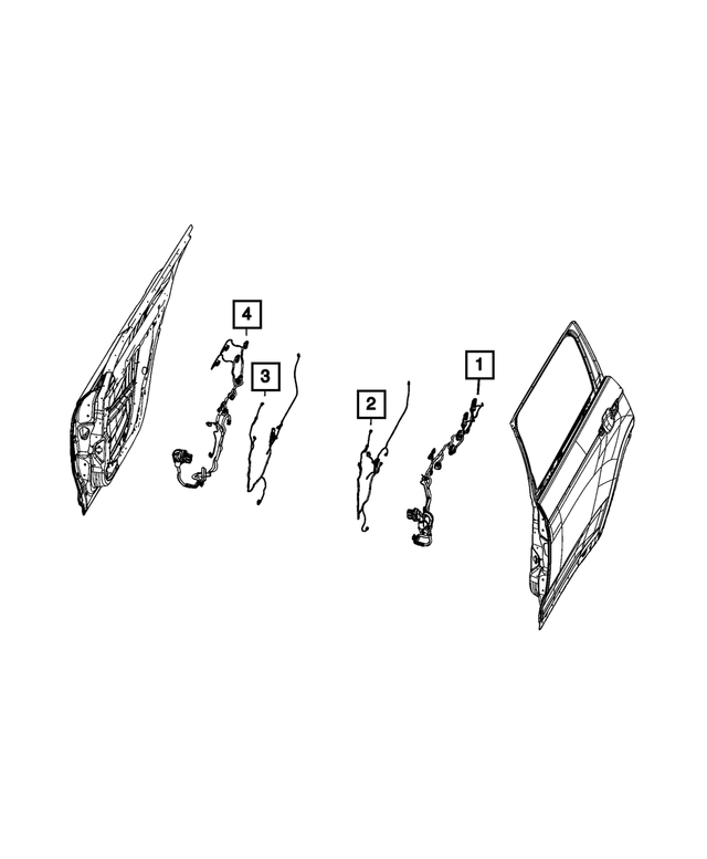 68500337AD - Electrical: Rear Door Wiring for Jeep: Grand Cherokee L Image