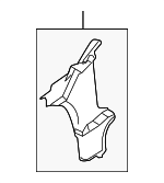 8J0810339 - Body: Hinge Pillar Reinforced for Audi: TT, TT Quattro, TT RS Quattro, TTS Quattro Image