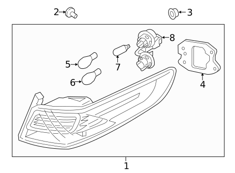 Tail Lamps for 2017 Kia Optima #0