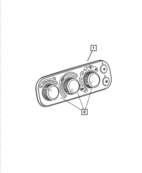 Air Conditioner and Heater Controls for 2003 Dodge Viper #0