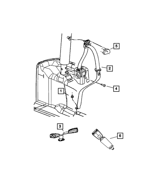 Seat Belts for 2012 Jeep Wrangler #1