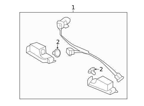 License Lamps for 2017 Kia Rio #0