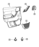 1WV35KW1AA - : Release Handle Bezel, Left for Mopar Image