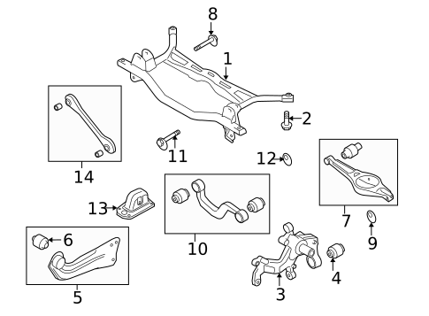 Rear Suspension for 2009 Volkswagen Rabbit #1