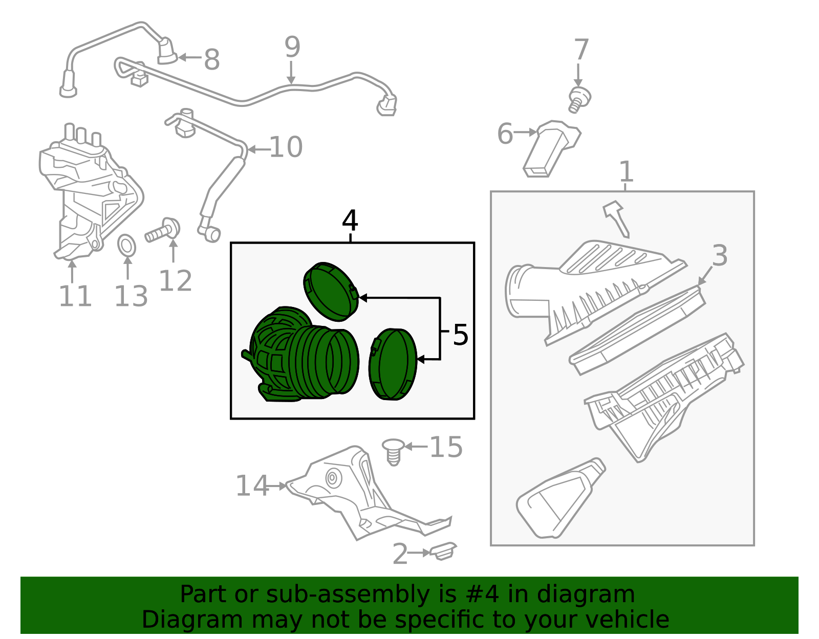 Air Intake Hose - Seamless OEM Engine Airflow 22935828 ...