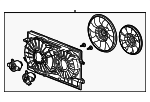 1580921 - Cooling System: ACDelcoâ„¢ Fan Assembly for Chevrolet: Malibu | Pontiac: G6 | Saturn: Aura Image
