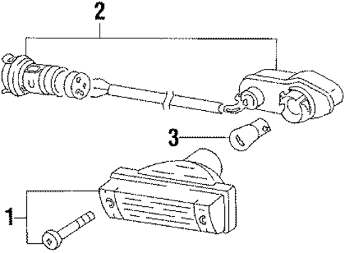 Park & Signal Lamps for 1988 Audi 5000 #0