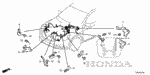 32201T2AA00 - Electrical/Exhaust/Heater/Fuel: BRACKET, CABIN WIRE HARNESS for Honda Image