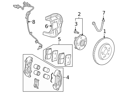Brake Components for 2006 Acura RL #0