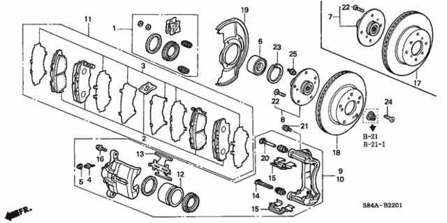 Front Brake (2) for 2002 Honda Accord #0