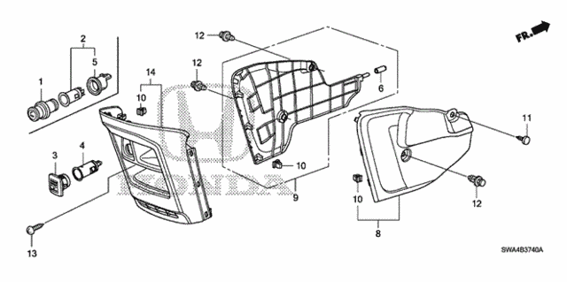Console for 2008 Honda CR-V #0