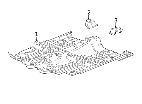 Floor & Rails for 2015 Chevrolet Impala #0