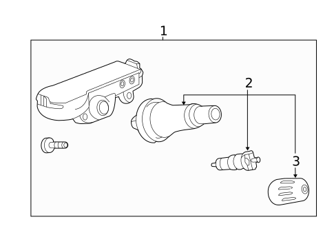 Tire Pressure Monitor Components for 2014 Chevrolet Malibu #0