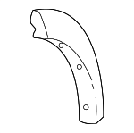 1L2Z78255A00BAPT - Body: Wheel Opening Molding for Ford: Explorer Image