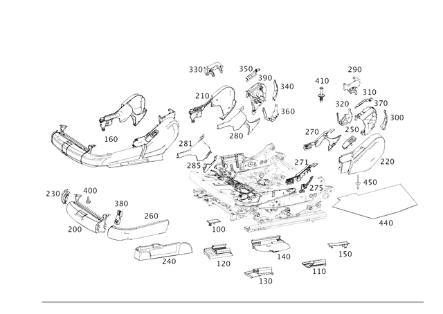 222911100064 - Driver Seat: Holder for Mercedes-Benz Image image