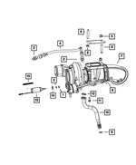 R5143256AA - 5.9L Turbo Diesel; Engine: Turbocharger for Mopar Image