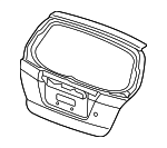 68100TK6A71ZZ - Body: Lift-gate for Honda: Fit Image