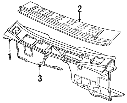 Cowl for 1991 Dodge B250 #0