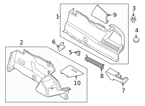 Interior Trim - Rear Body for 2024 BMW M8 #1