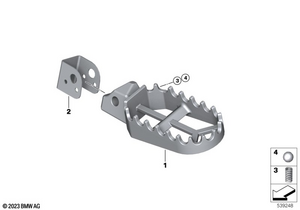                                     Passenger foot peg, left
                                