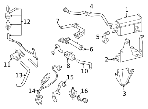 Emission Components for 2025 Mitsubishi Eclipse Cross #0