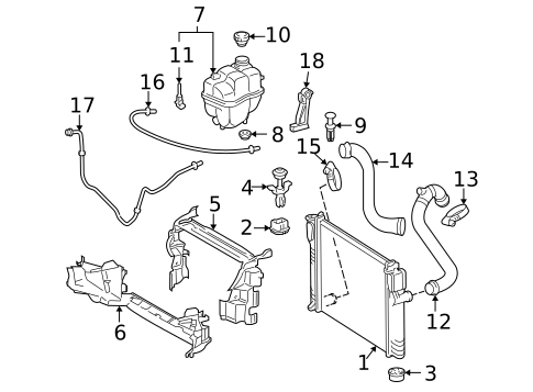 Hoses & Pipes for 2006 Mercedes-Benz CLS55 AMG #0