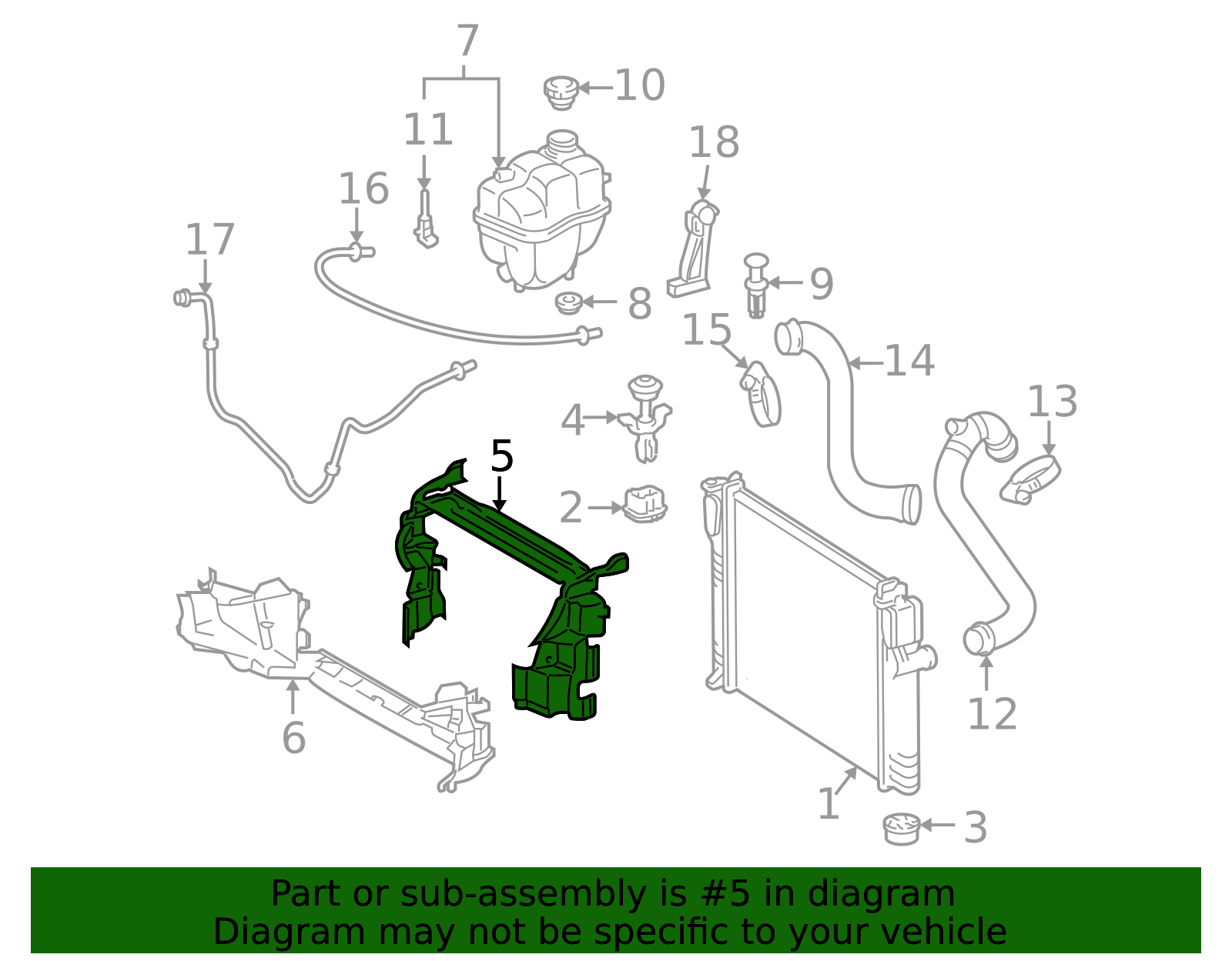 219-500-05-16 - High-Quality Radiator Support Baffle for AutoNation Parts