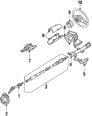 F13Z3600A - Steering: Steering Wheel for Ford Image