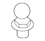 41218411130 - Body: Strut Cylinder Ball Stud for BMW: 645Ci, 650i, M6 Image