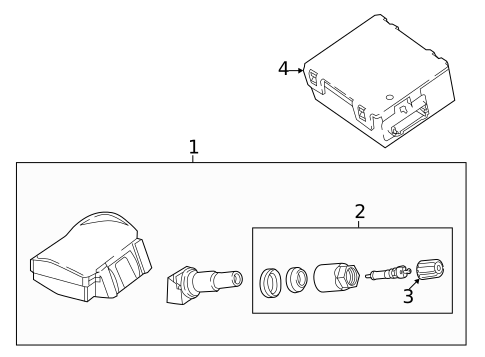 Tire Pressure Monitor Components for 2023 Land Rover Range Rover #0