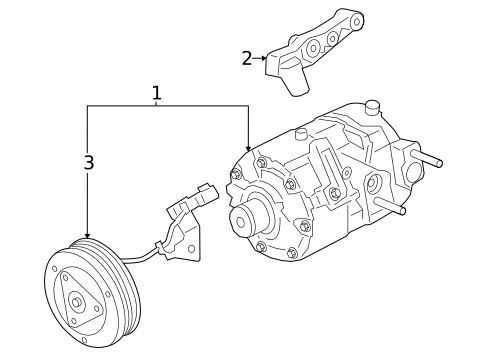 Condenser, Compressor & Lines for 2021 Ford Bronco Sport #1