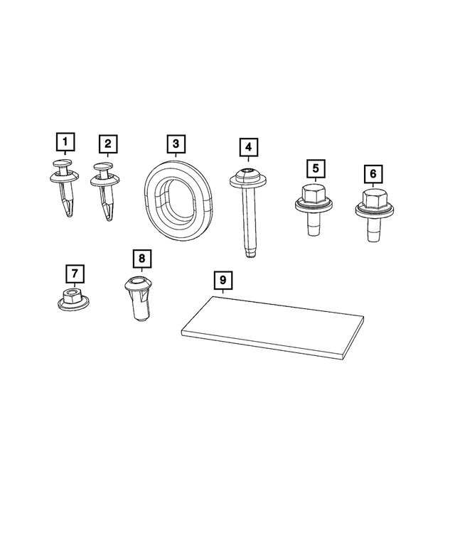 56021909AA - Electrical: Body Wiring Grommet for Mopar Image
