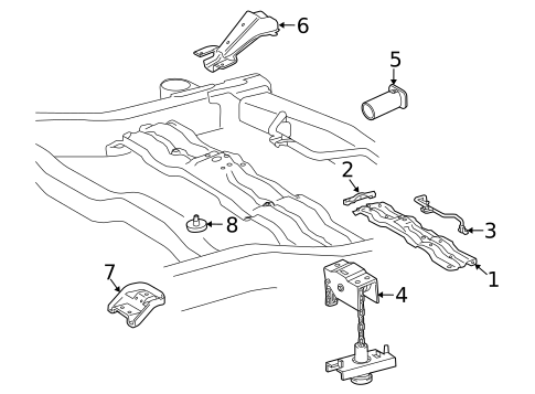 Spare Tire Carrier for 2016 Lexus LX570 #0