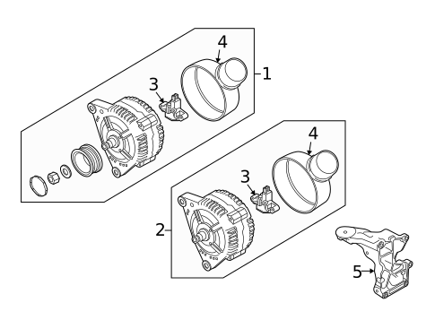 Alternator for 2010 Audi Q7 #2