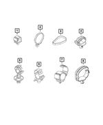 68201933AA - Electrical: Cable Clip for Mopar Image