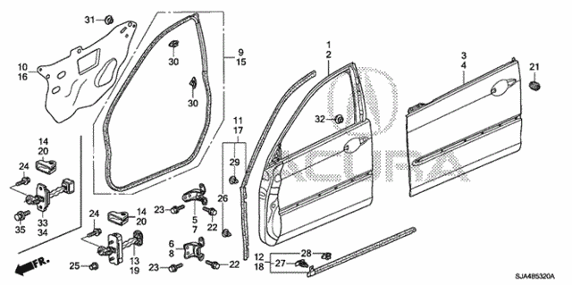 Front Door Panels for 2012 Acura RL #0