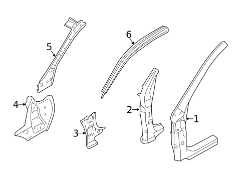 Hinge Pillar for 2016 Subaru Legacy #0