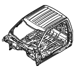 PC3Z26001B24A - Body: Cab for Ford Image