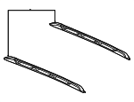 68036355AB - Body: Roof Luggage Carrier Side Rail for Mopar Image