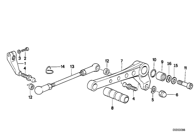 23411464054 - : Selector Rod              for BMW-Motorrad Image
