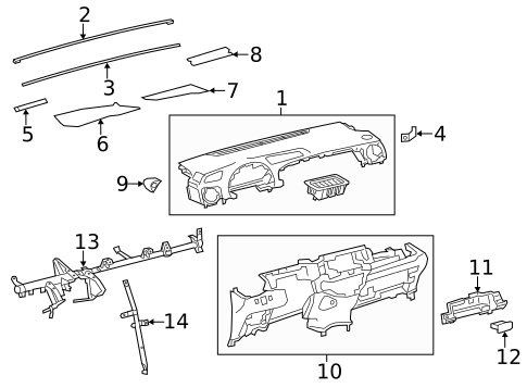 Instrument Panel for 2018 Toyota Yaris #0