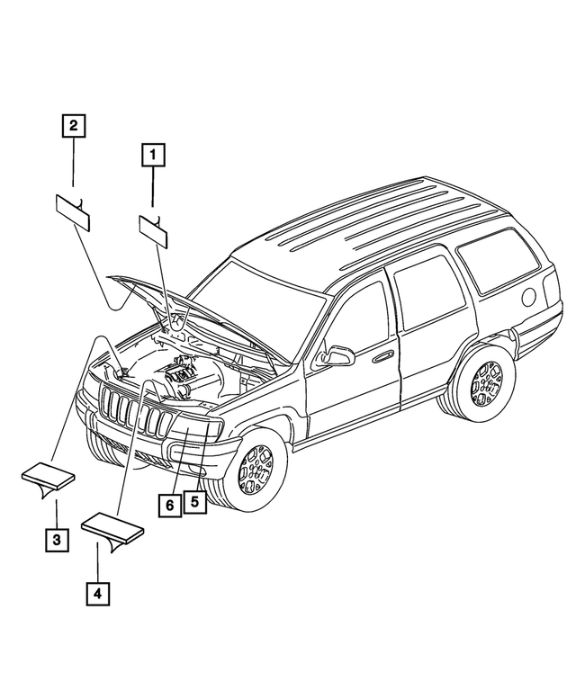 « 55116955AC –  : Spéc De Climatisation Etiquette pour Mopar Image »