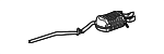 2094901921 - Exhaust: Muffler &amp; Pipe for Mercedes-Benz Image