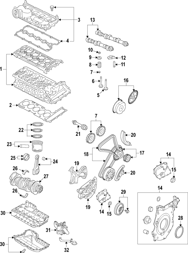 7K103063H - Engine: Cylinder Head for Volkswagen Image