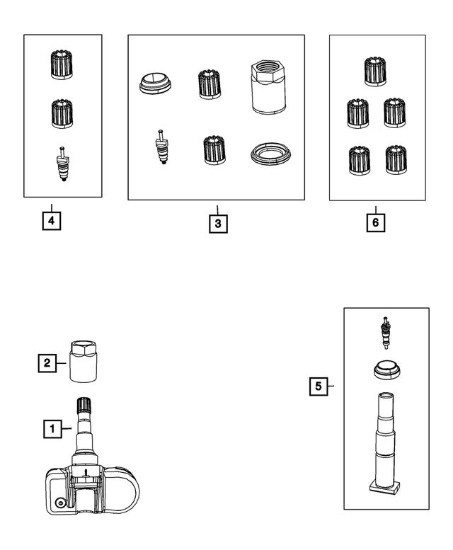 68406535AA - : Tire Pressure Sensor for Dodge: Dakota, Ram 1500, Ram 2500 Image