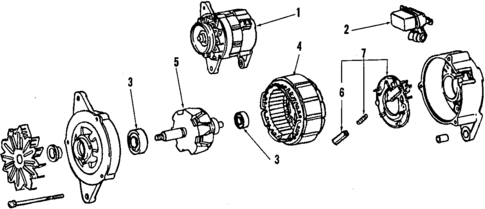 Alternator for 1988 Toyota MR2 #1