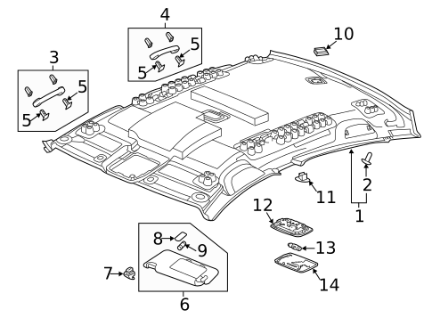 Interior Trim - Roof for 2021 Honda Accord #0