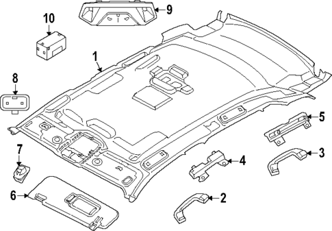 Interior Trim - Roof for 2025 BMW X3 #1