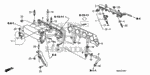16451PLC000 - Engine: CLIP, INJECTOR for Honda Image